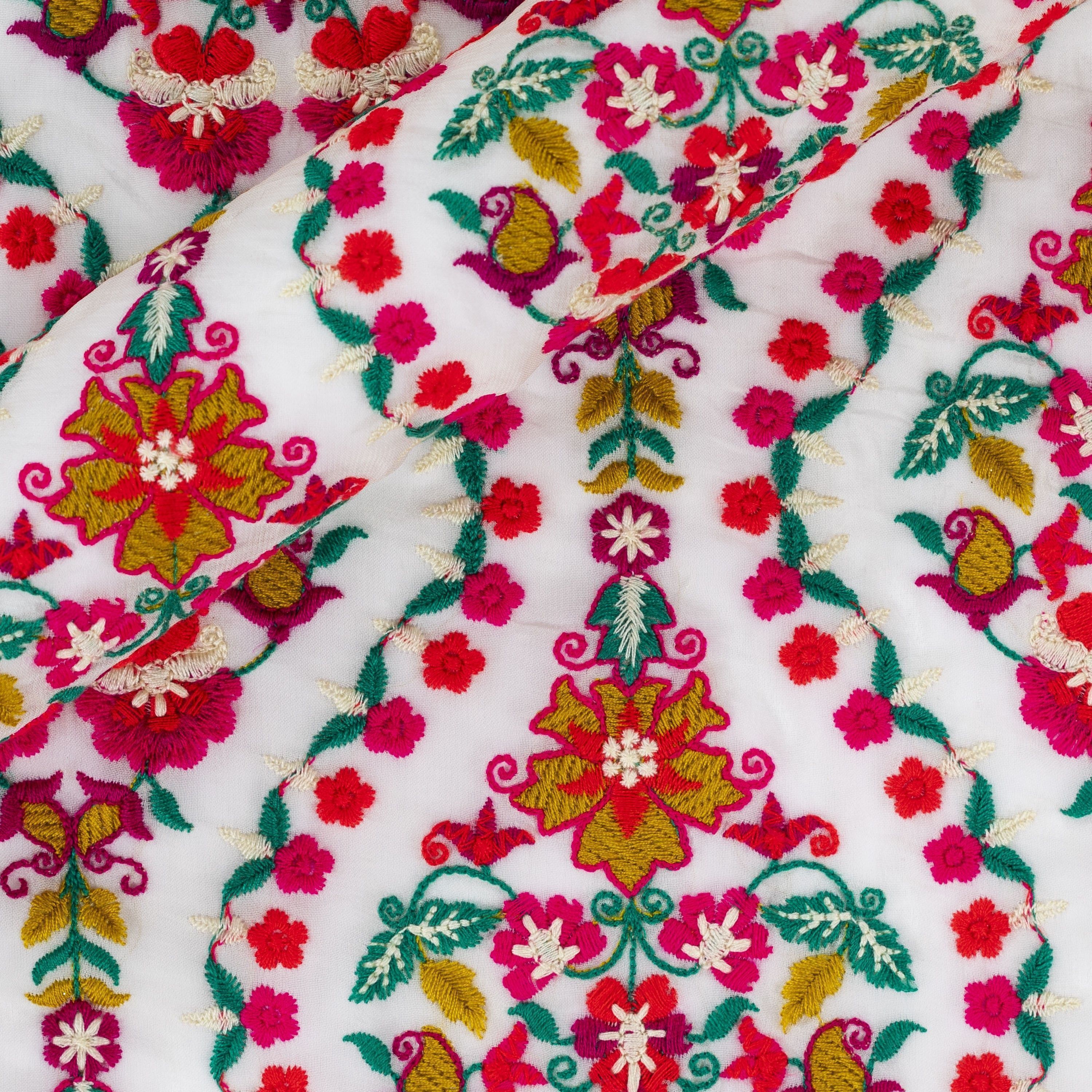 Floral embroidery on cotton - Ungaro Première SS 2020 - U64565